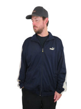 Vintage 90s Puma Track Jacket Mens Size XL Full Zip Windbreaker Coat Soccer Gym