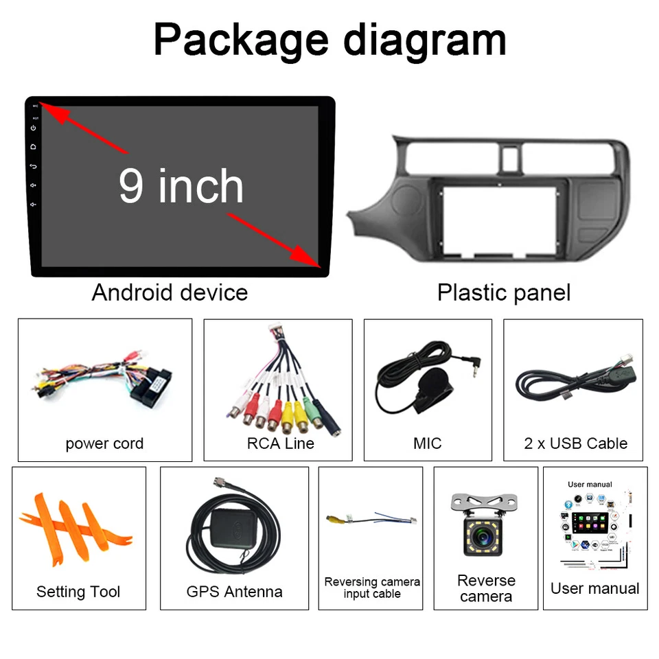 Apple Carplay 64GB For Kia Rio K3 2012-14 Android 13 Car Stereo Radio Wifi Navi - Image 4 of 4