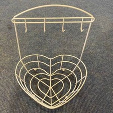 Dish Display Wall Mounted Rack Steel Frame White - Used