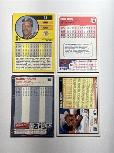 *Home Run King!* ~ Barry Bonds Mixed Years Lot🎖️Junk Wax Baseball🎖️ - Picture 11 of 20