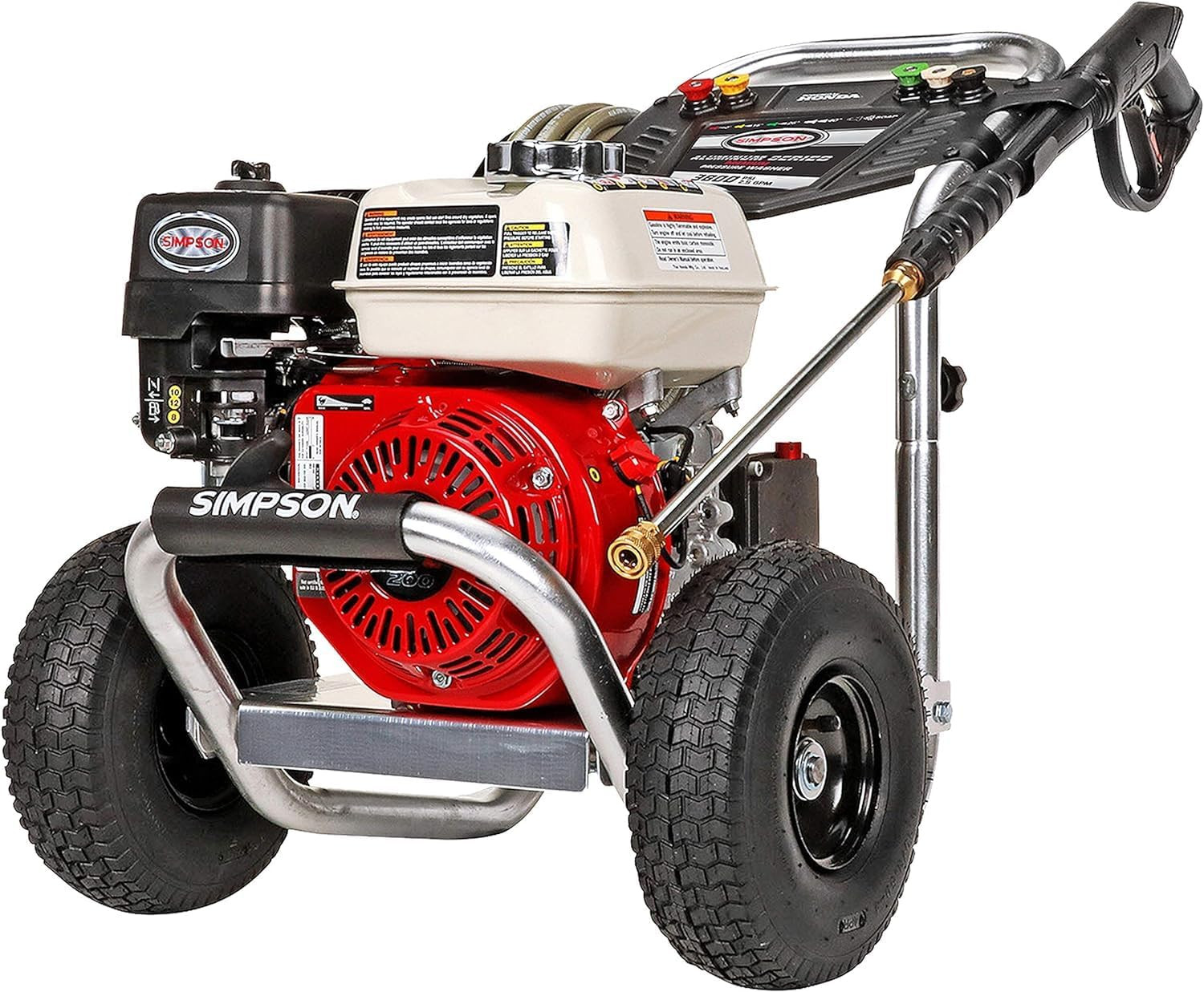 SIMPSON ALH3425 3600 PSI Gas Pressure Washer 2.5 GPM Honda GX200 + Hose Nozzles