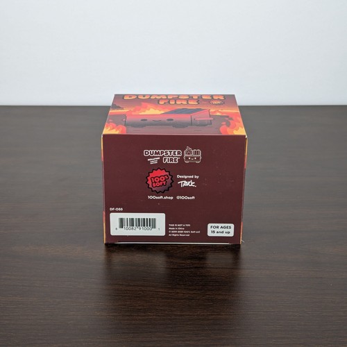 100% Soft Dumpster Fire HELLFIRE EDITION Vinyl Figure - NEW IN HAND - Picture 7 of 8