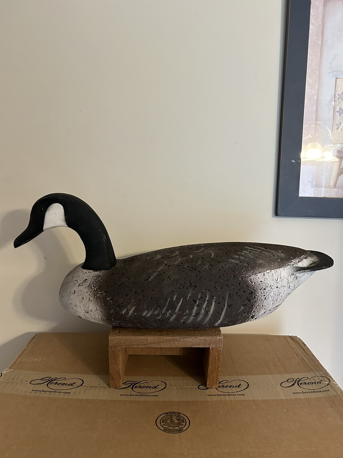 LL BEAN CORK GOOSE DECOY eBay