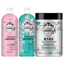 Ghair Japanese Treatment Progressive Brush 2x1L GHair Btox Japanese Treatmen