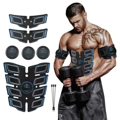 Électrostimulateur musculaire abdominal entraînement EMS prise de muscle neuf fr - Photo 1/4
