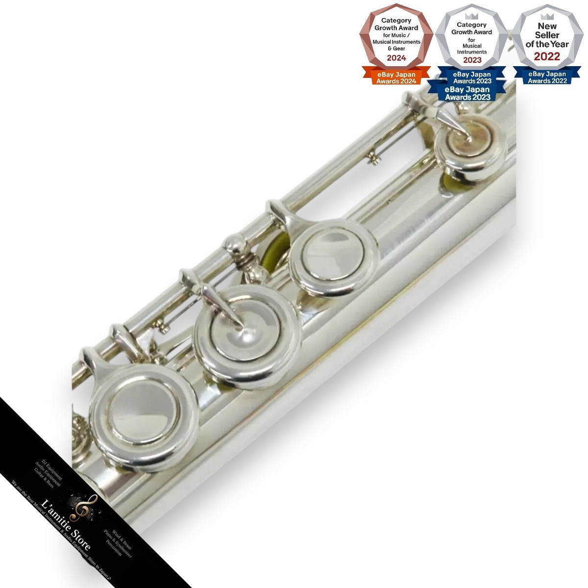 Altus Flute A1007E Silver tube with case Maintained A1007