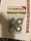 Christmas Tree Sprinkle Ornaments, New, 4, Silver Colored w/ Sprinkles, Plastic — photo 4