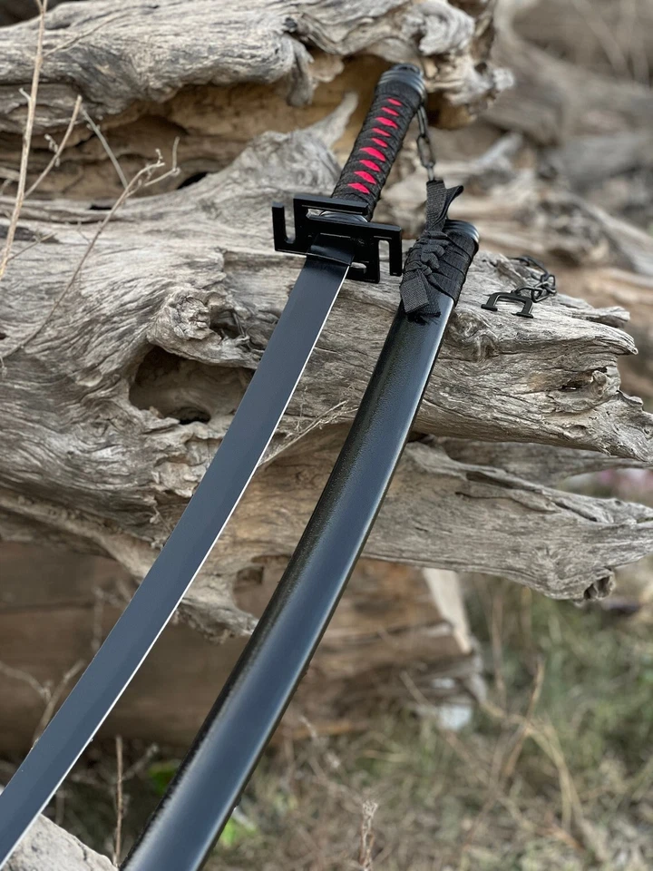 Espada Katana Hecha a Mano 42" - Hoja Recubierta de Polvo Full Tang con Mango de Madera | Foto 3 de 4