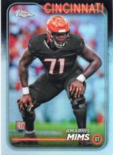 Amarius Mims 2024 Topps Chrome Rookies #271 REFRACTOR (RC)