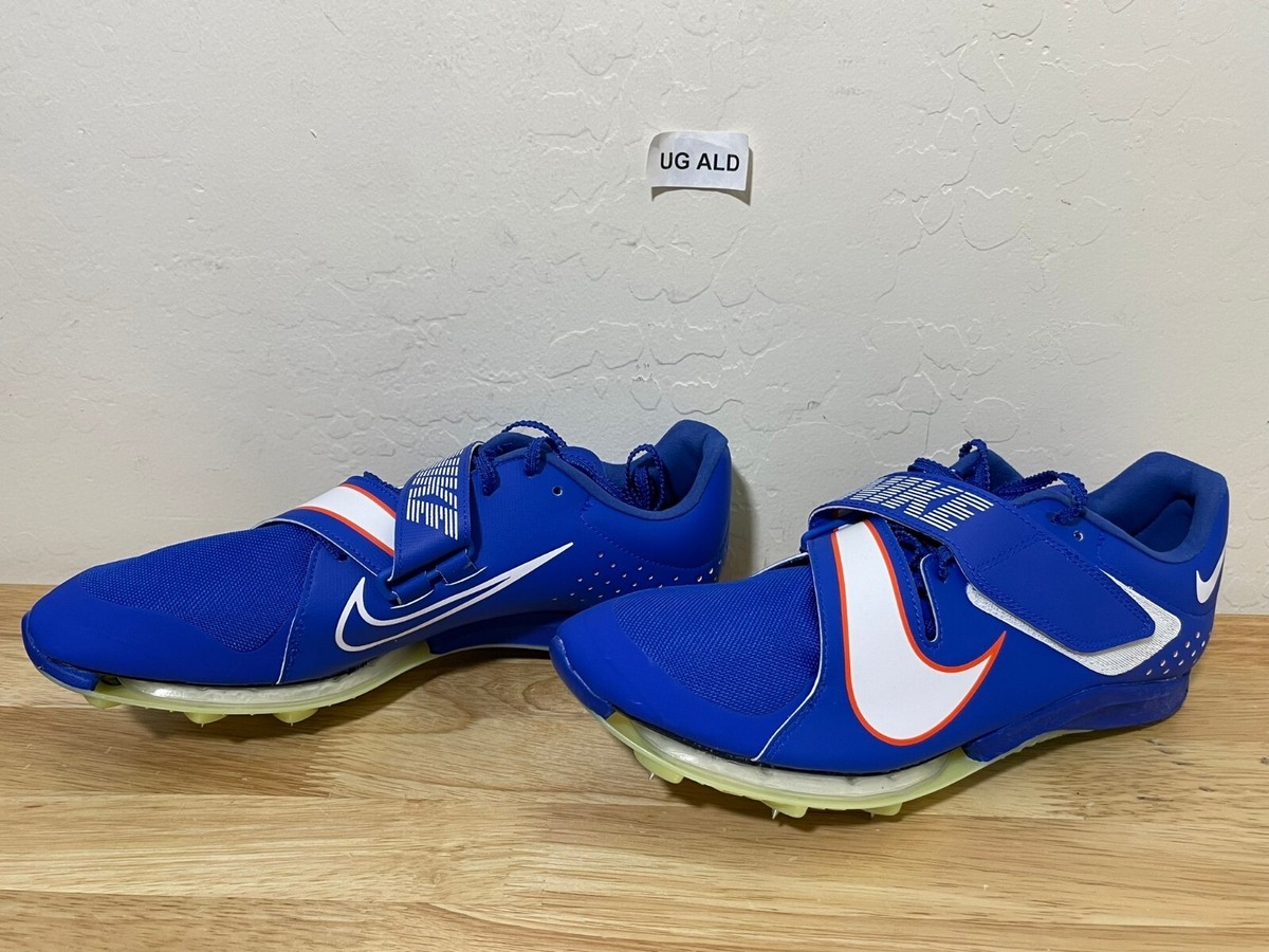 Nike Air Zoom LJ Elite Blue Track & Field Jumping Spikes Sz Men's