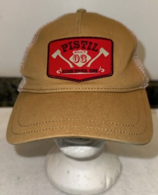 Pistil Wood River Oregon Authentic Adjustable Snapback Trucker Hat Cap Mountain