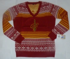 NEW NBA Cleveland Cavaliers UGLY XMAS Sweater Women Ladies XL X-Large NWT S417