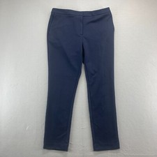 Tommy Hilfiger Pants Womens 10 Blue Mid Rise Flat Front Stretch Ladies 32x28