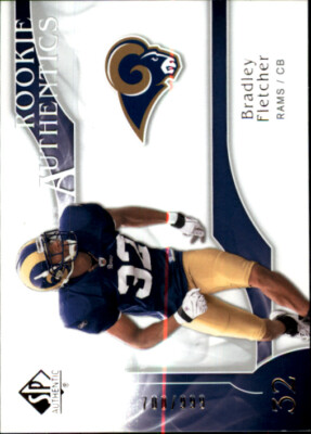 A1642- 2009 SP Authentic #293 Bradley Fletcher RC /999 *SAMPLE PIC