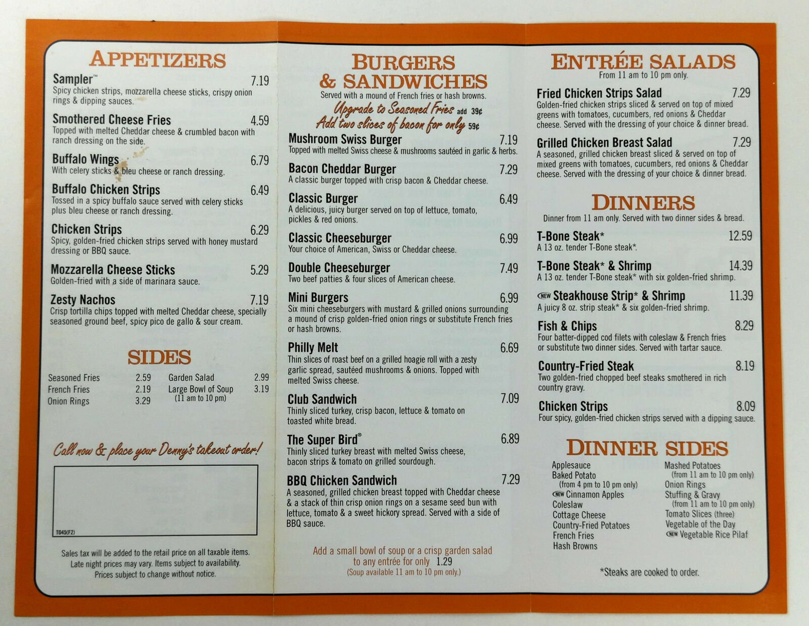 Denny's Menu - Takeaway in Swansea, Delivery Menu & Prices