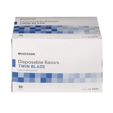 Disposable Razors [50 Count] Shaving Razor, Twin Blade, Stainless Steel Blade