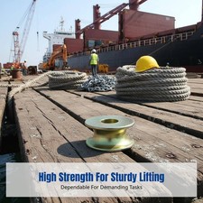 Steel Wire Rope Shackle Pulley, Heavy Duty Wheel, Nautical, U-Type, Lifting