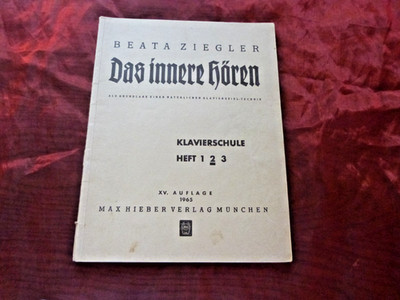 DAS INNERE HÖREN Beata Ziegler Klavierschule 2