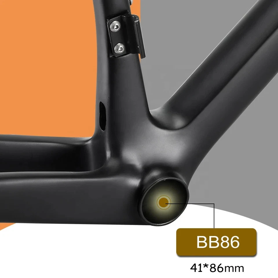 700C Carbon Road Bicycle Frame Disc Brake BB86 Thru-Axle 142 Aero Frameset - Image 4 of 4