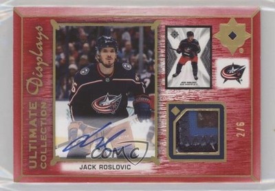 2021-22 Ultimate Collection Display Jersey Tag 2/6 Jack Roslovic Patch Auto 10no