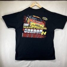 Official Winners Circle NASCAR #24 Jeff Gordon 2009 Season Black T Shirt Large