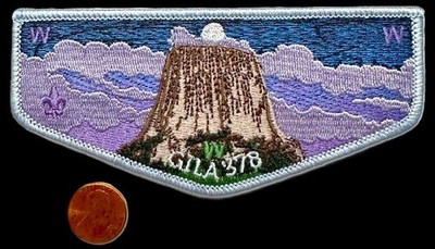 MERGED BOY SCOUT OA GILA LODGE 378 BSA YUCCA 2022 DEVILS TOWER FLAP 200 MADE!