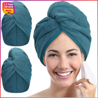 Mikrofaser Handtuch Haarturban 2 StüCk Schnell SaugfäHig FüR Damen Kinder