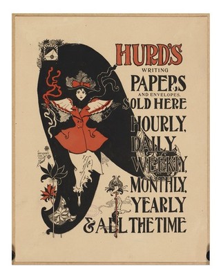 Vintage Jugendstil Poster Wandbild - Elegantes Retro Design Wohndeko