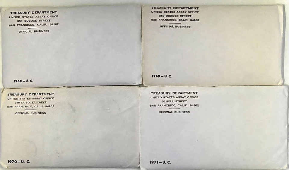 1968-1981 P&D U.S. Mint Sets, 3 SILVER Kennedy 1/2 $ Uncirculated, lot of 14,OGP - Image 2 of 4