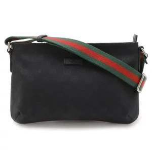 Sac bandoulière Gucci GG toile ligne sherry cuir noir vert rouge 189749 occasion