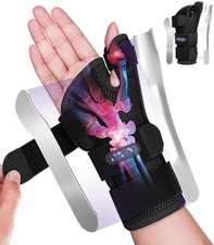 Carpal Tunnel Wrist Brace Night Support,Wrist Brace with Thumb Support for De...
