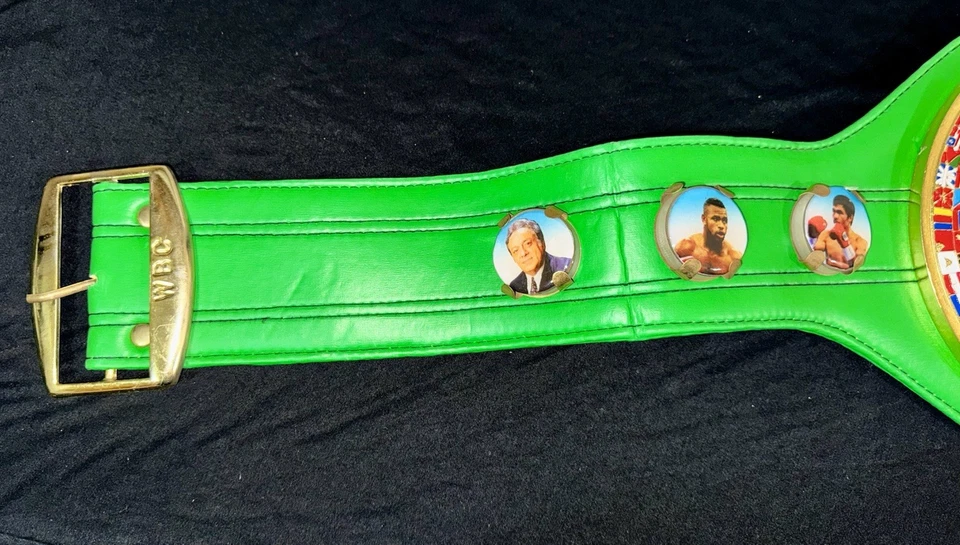 Cinturón de título de campeón de Muay Thai de boxeo CMB talla adulto 4 mm zinc Foto 4 de 4