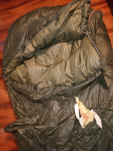Vintage Comfy Thick Goose Down Filled Sleeping Bag Seattle Quilt MFG Co Ripstop - 第 1/11 張圖片
