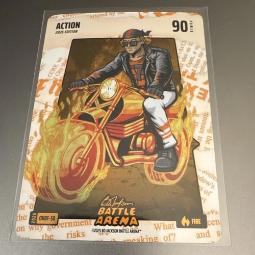 Bo Jackson Battle Arena 2026 DHBF-58 Action Card 90 HP Card Stock Franchise