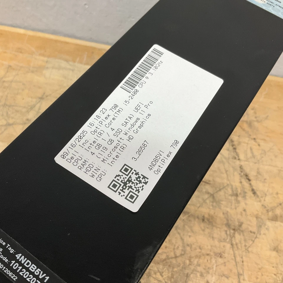 Dell Optiplex 790 SFF Desktop PC Core i5-2400 @ 3.10GHz 4GB RAM 128GB SSD Win 10 - Image 3 of 4