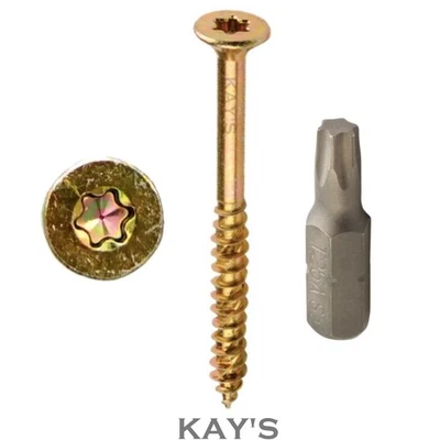 KAYFAST TORX HEAD WOOD SCREWS HIGH PERFORMANCE FORGEFAST MULTI PURPOSE SCREW ALL SIZES