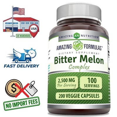 Extracto de Melón Amargo 2500mg, 200 Cápsulas | Suplemento Herbal Natural