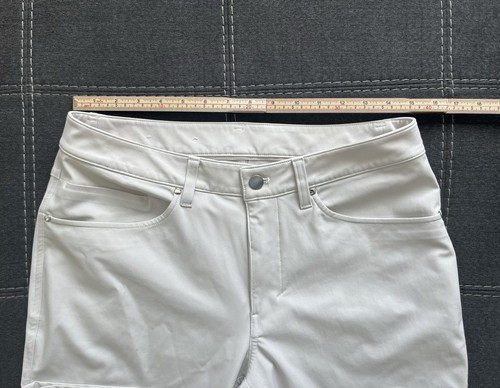 Pantalones Lululemon ABC Classic Fit Warpstreme 31 x 29 para hombre LM5ADDS blanco marfil - Imagen 2 de 9