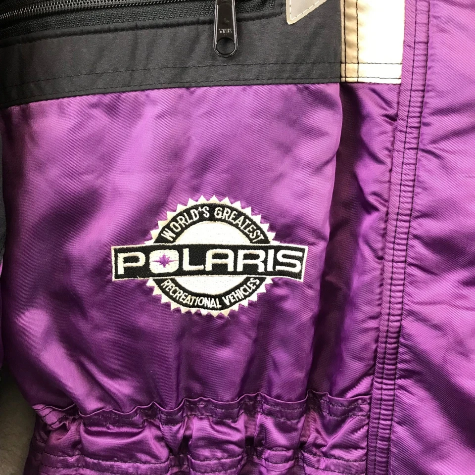 Jaqueta Bombardeiro Vintage Polaris Snowmobile Corrida Tamanho Grande Feminina - Imagem 3 de 4