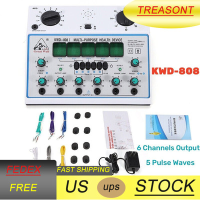 KWD-808 Electro Output Patch Massager Acupuncture Stimulator Device 6 Channel