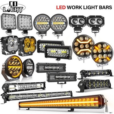 LED Arbeitsscheinwerfer 12V 24V Auto Strahler Traktor Jeep LKW Boot Scheinwerfer