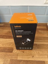 Halfords 4A Smart Battery Charger Suitable for 6V & 12V