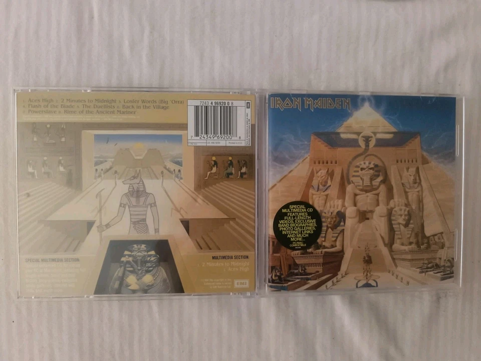 IRON MAIDEN-POWERSLAVE-ALBUM CD - Photo 1/2