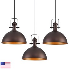 ALAISLYC 12 Inch ORB Farmhouse Pendant Lights Kitchen Island 3 Pack