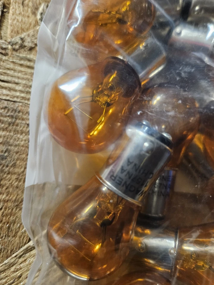 NEW WAGNER 1157NA Amber Turn Signal Lamp Auto Light Bulbs (10) - Image 3 of 4