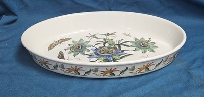 Portmeirion Botanischer Garten Ovaler Bräter - Blaue Passionsblume 14 1/2 Zoll