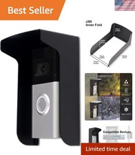 Universal Steel Doorbell Rain Cover with Anti-Glare Shield for Enhanced Security