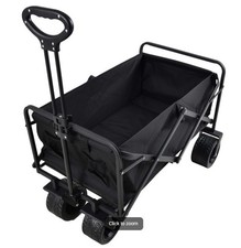 Utility Collapsible Folding Trolley Wagon Cart Trolley 245lbs Heavy Duty Wheel