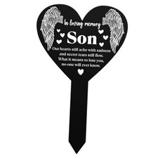 Grave Markers for Cemetery for Humans Son Memorial Remembrance, Cemetery