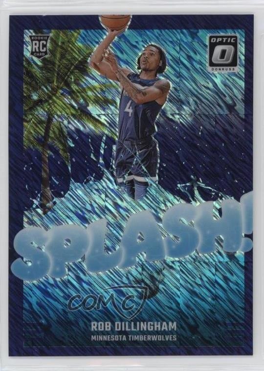 2024 Panini Donruss Optic Splash! Purple Shimmer Prizm Rob Dillingham Rookie RC